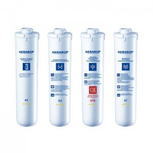 Комплект сменных модулей для Аквафор Кристалл Квадро В на год